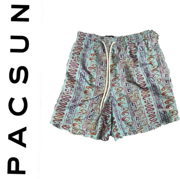 PacSun Other - PacSun Boho Tribal Print Swim Trunks men’s